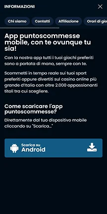 puntoscommesse esperienza del mobile
